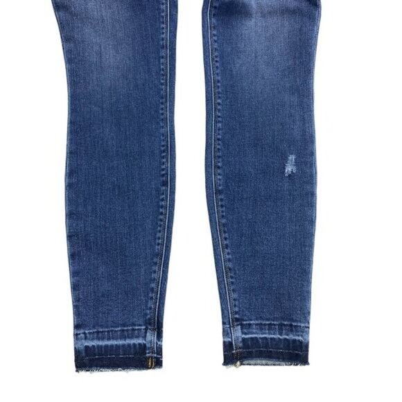 NWT SPANX Distressed Denim Legging Sz XS Medium Wash - Picture 9 of 10